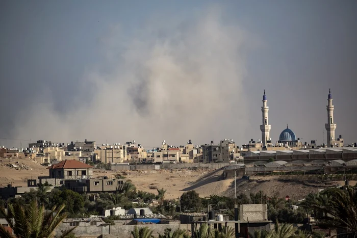 Bombardament israelian asupra orașului sudic Rafah FOTO EPA-EFE