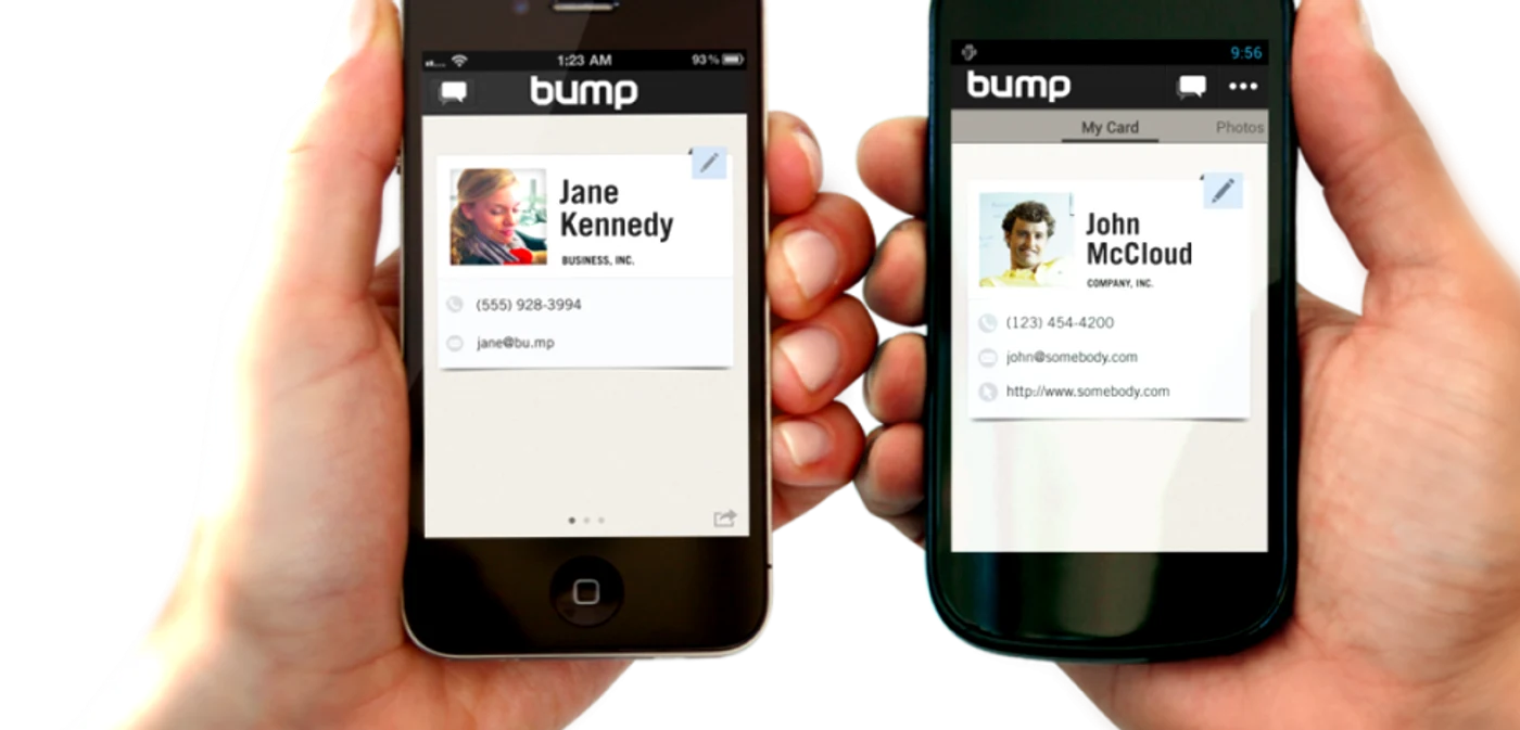 Bump permite transferul de fişiere printr-o singură ciocnire FOTO teckilla.com