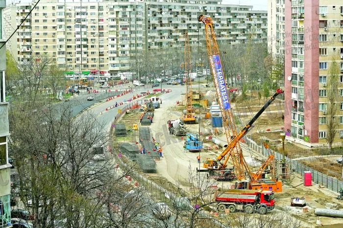 Staţia Brâncuşi- Viitoarea staţie va avea 4 ieşiri şi va fi săpată la circa 25 de metri adâncime. (Fotografii: Dan Bistriţeanu)
