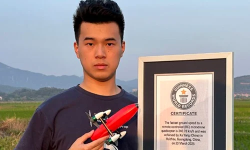 xu yang microdrona guinness world records jpg