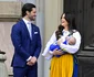 Prințesa Sofia cu micuța Ines în brațe, alături de Prințul Carl Philip, Foto Profimedia