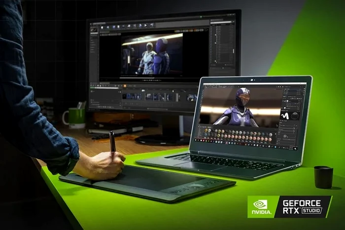Nvidia Studio hardware și software jpg