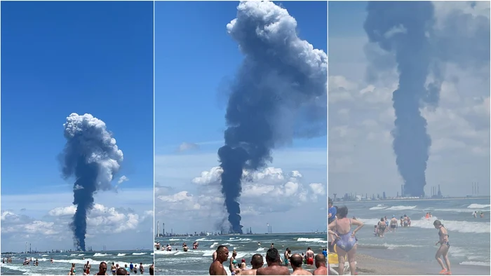 
    Explozie la Rafinăria Petromidia. A fost activat Planul RoşuFoto: observatornews.ro  