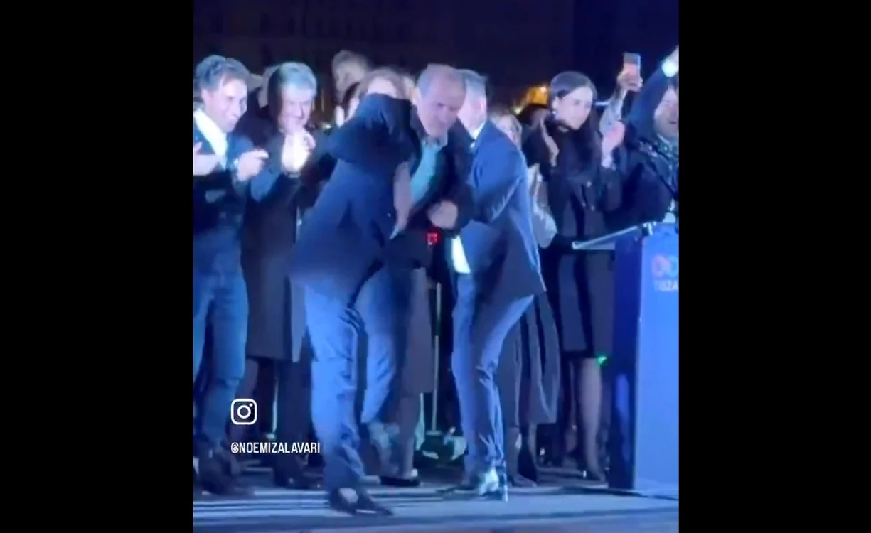 Dan viral în Budapesta Foto: captură X