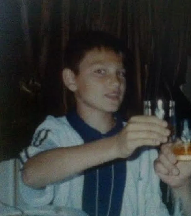 Peter Pop în copilărie