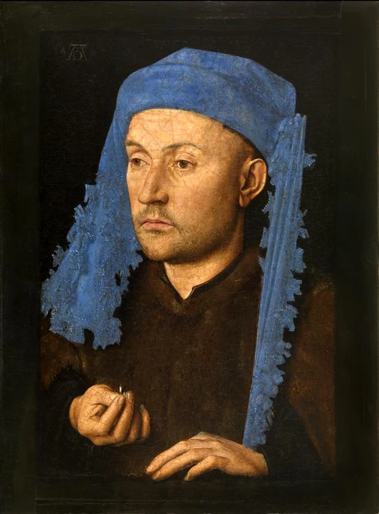 Omul cu tichie albastră, Jan van Eyck 