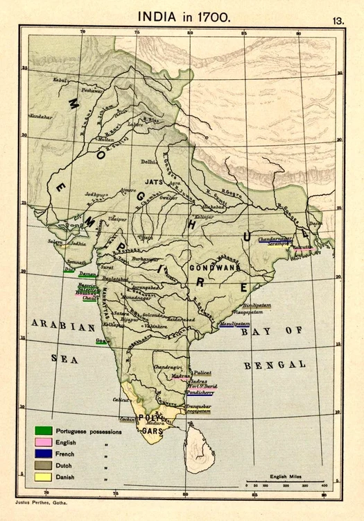 Imperiul Mogul în anul 1700 FOTO wikipedia