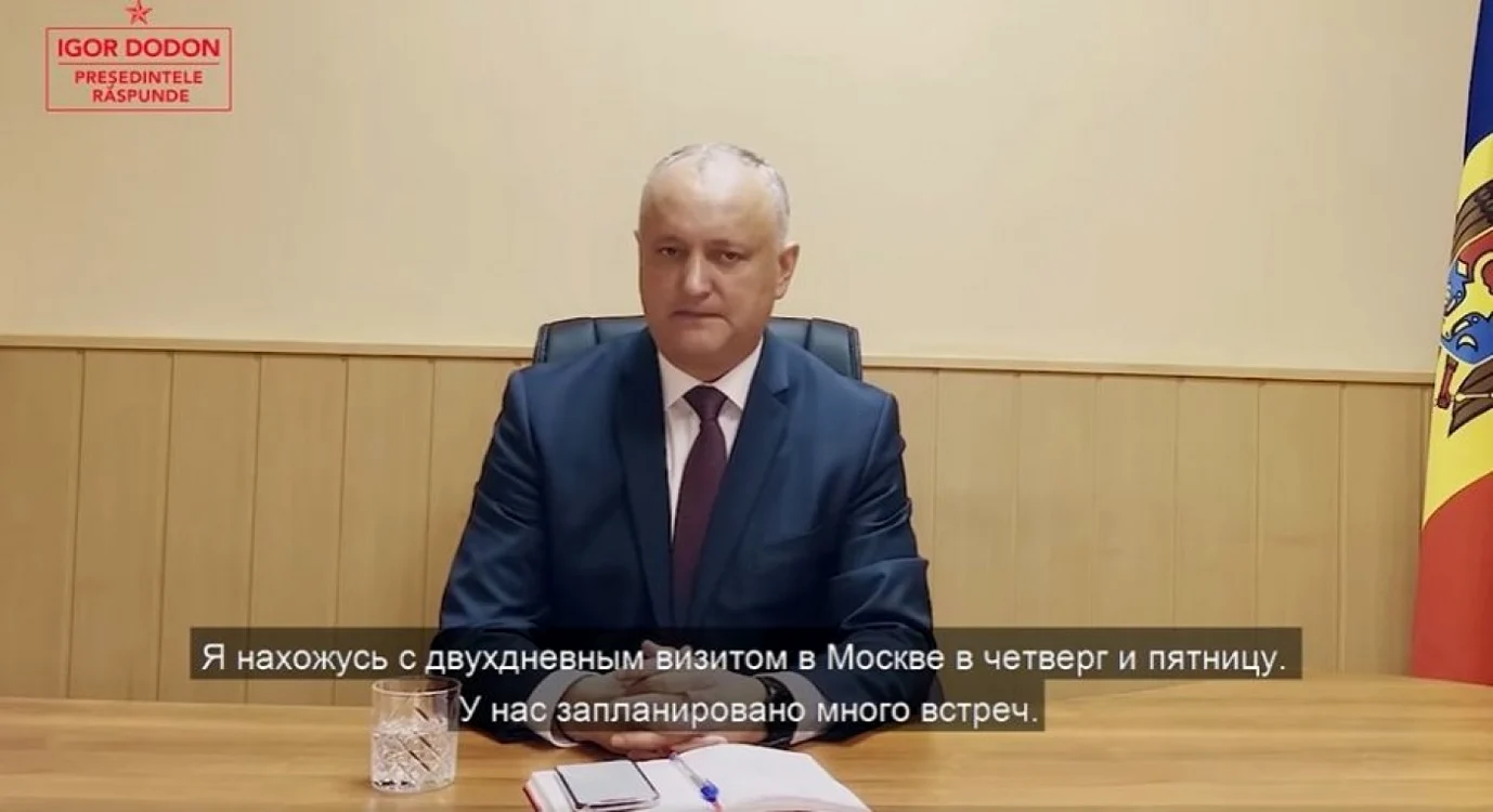 Igor Dodon a filmat una din emisiunile sale online în Ambasada de la Moscova, fapt ce a stârnit mai multe critici, inclusiv reacţia MAE.