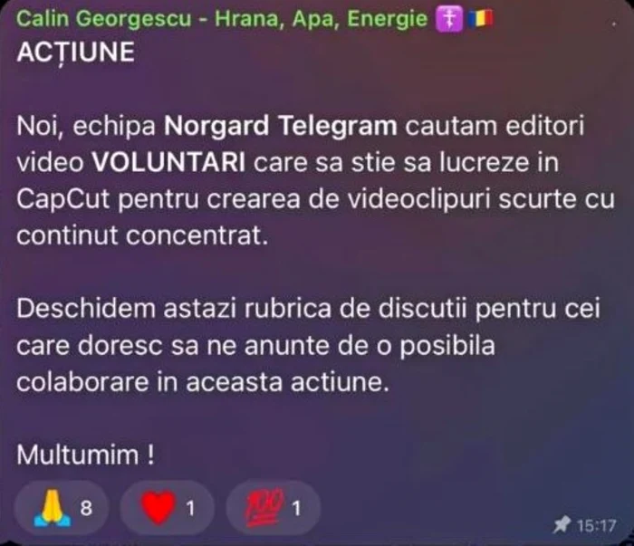 mesaj Telegram 2, captura Telegram jpg