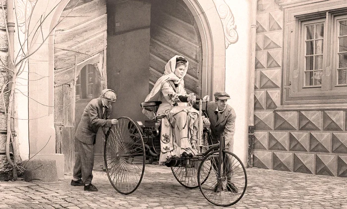 Bertha Benz și prima călătorie cu mașina din istorie / foto: arhiva Click!