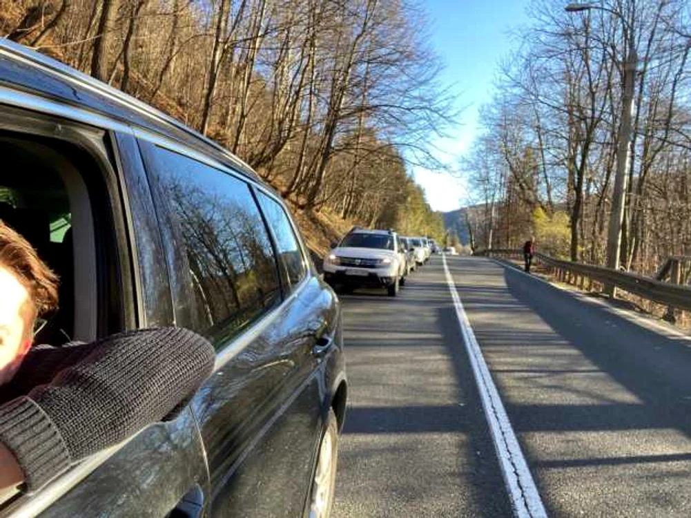 circulatie blocata pe dn1 sinaia 