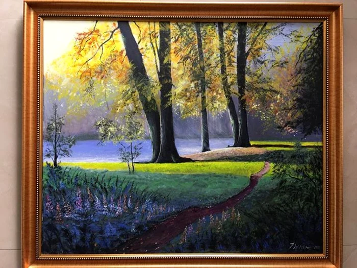 Acesta este tabloul scos la licitație de părintele Vasile