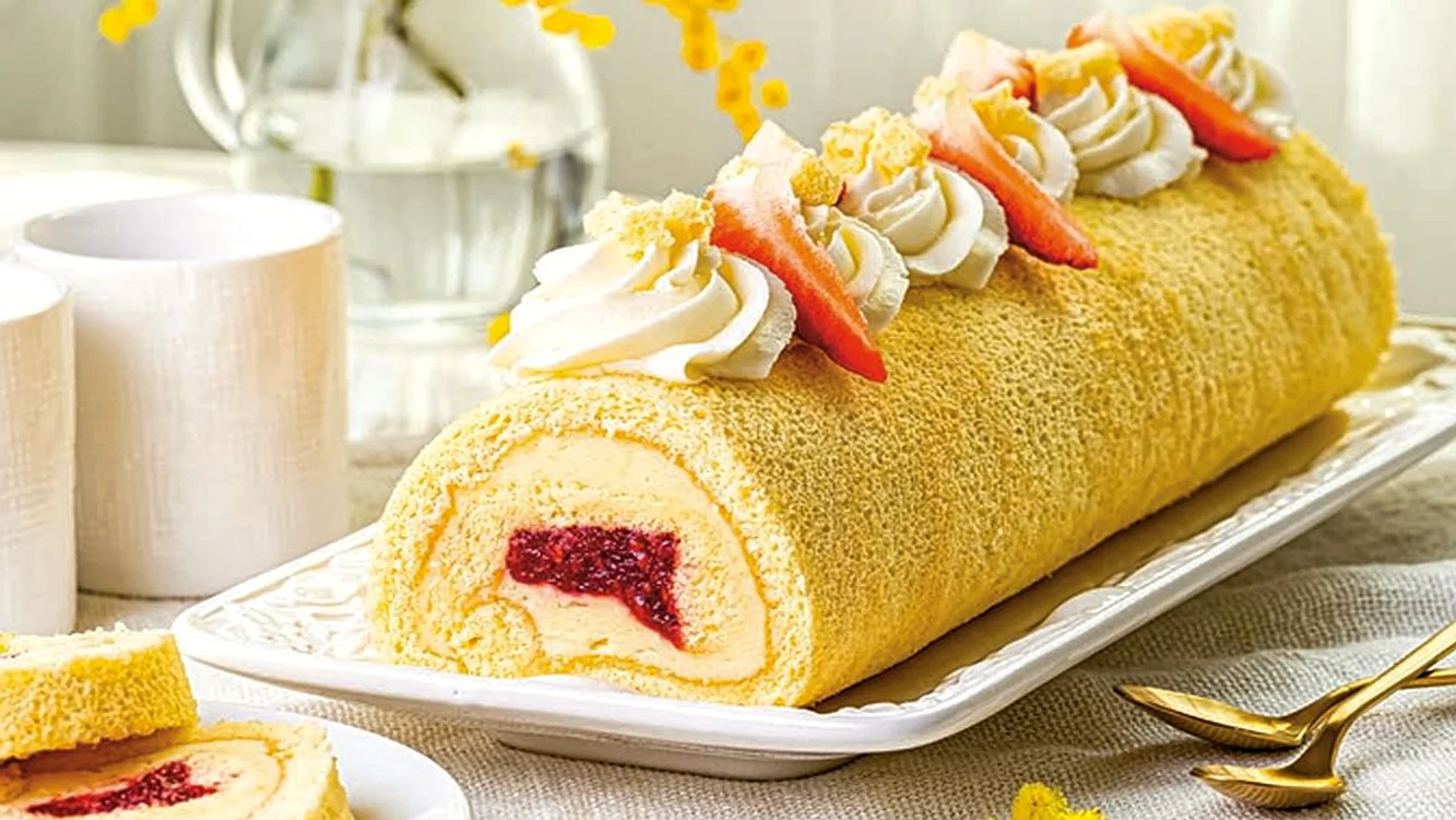 rulada cu crema de vanilie jpg