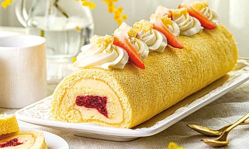 rulada cu crema de vanilie jpg