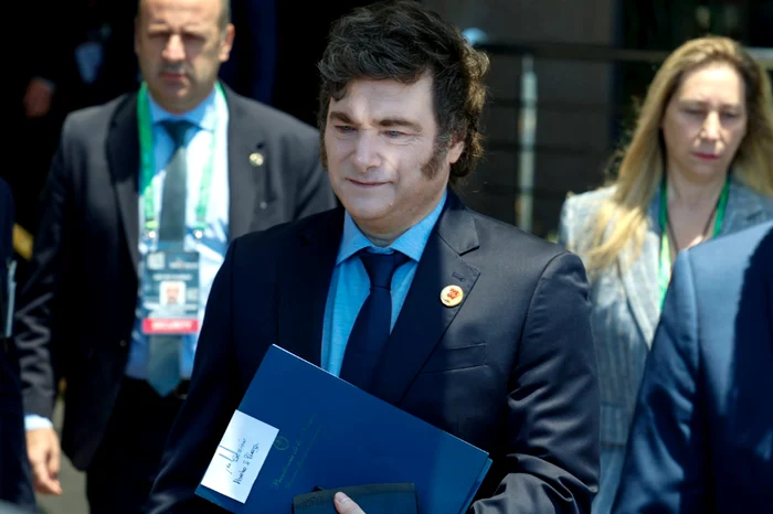 Javier Milei la summitul G20 din Brazilia FOTO EPA-EFE