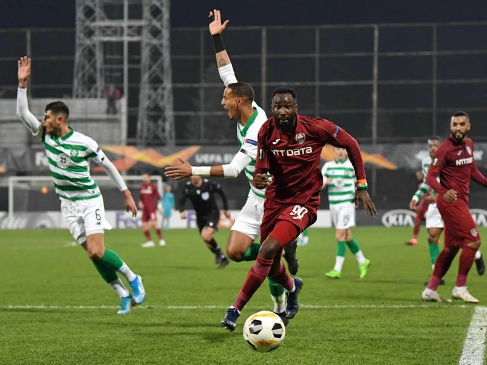 
    Traore a marcat în meciul cu Celtic un gol care a fost anulat pentru pfsaidFOTO: Sportpictures.eu  
