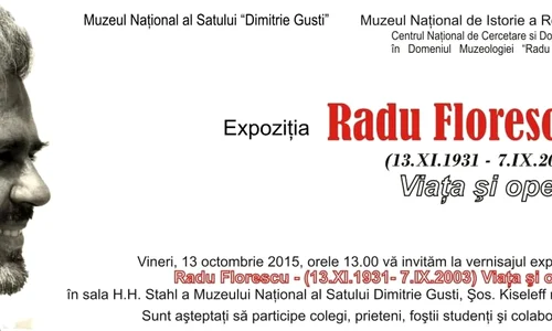 „Radu Florescu (13 11 1931  7 09 2003)  Viaţa şi opera” la Muzeul Regiunii Porților de Fier jpeg