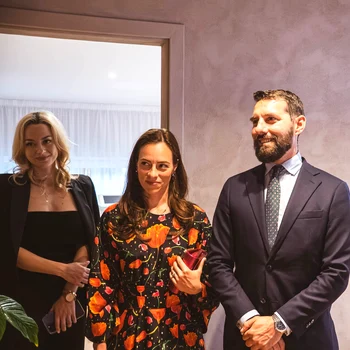 Alina-Maria și Nicolae al României la deschiderea unei clinici de relaxare