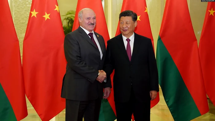 Președintele belarus Aleksandr Lukașenko și liderului chinez Xi Jinping FOTO: X
