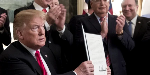 Presedintele Trump recunoaste oficial suveranitatea Israelului asupra Inaltimilor golan FOTO EPA-EFE