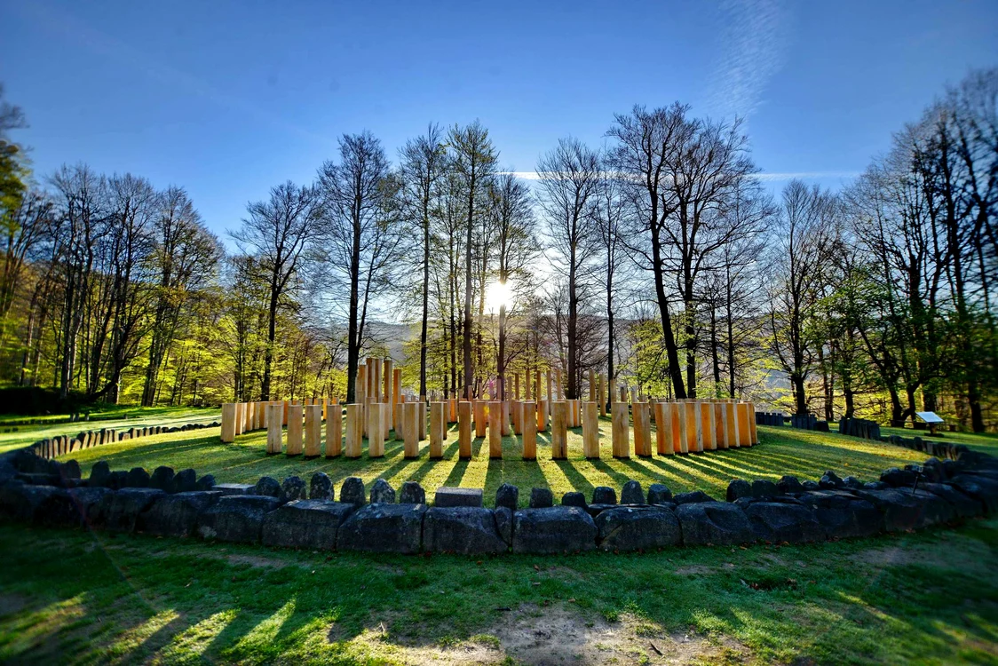 Marele sanctuar circular. Foto: Administrația din Sarmizegetusa Regia. 