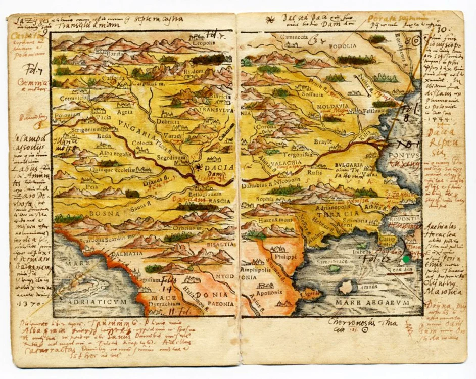 harta romania alba