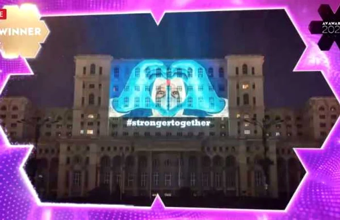 Videomapping pe Casa Poporului