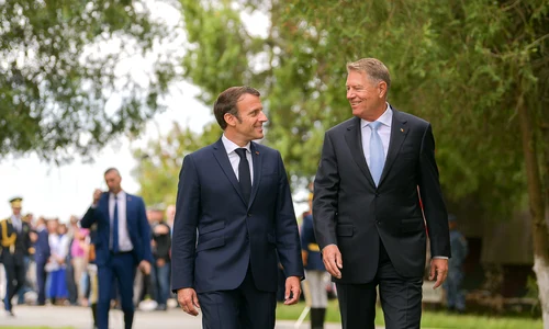Emmanuel Macron la baza militara Mihail Kogalniceanu Klaus Iohannis cort popota soldati (21) jpg