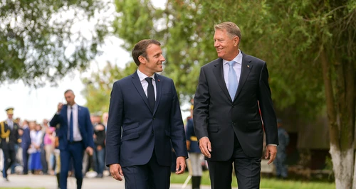 Emmanuel Macron într-o vizită în România FOTO Arhivă 