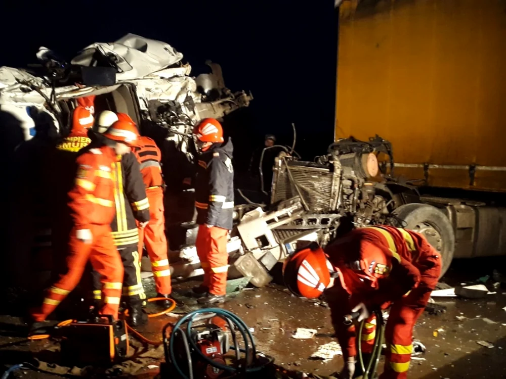 Imagine de la locul accidentului FOTO: IPJ Teleorman