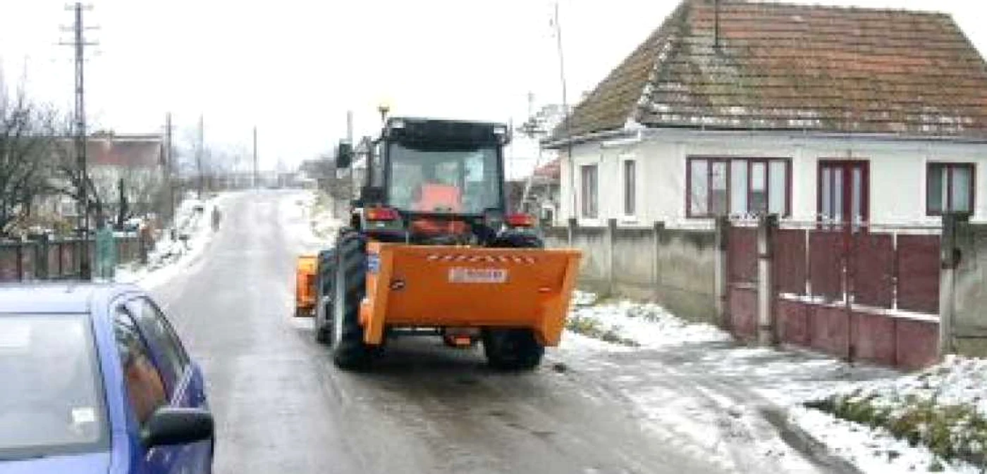 Circulaţia este îngreunată de polei