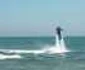 Primul turist care s-a dat cu flyboard-ul FOTO Mariana Iancu