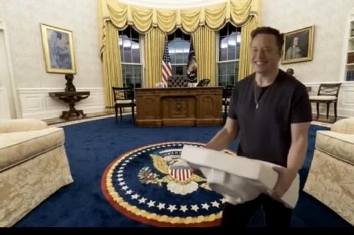 Elon Musk a împărtășit pe platforma X un montaj cu el la Casa Albă FOTO: X