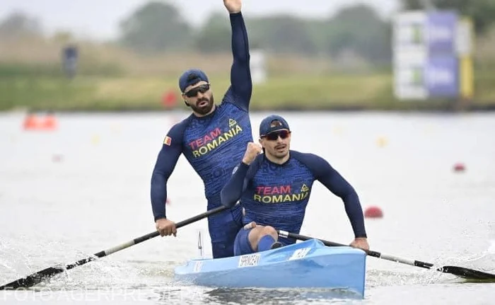 Ilie Sprincean şi Oleg Nuţă FOTO: Federația Română de Kaiac Canoe