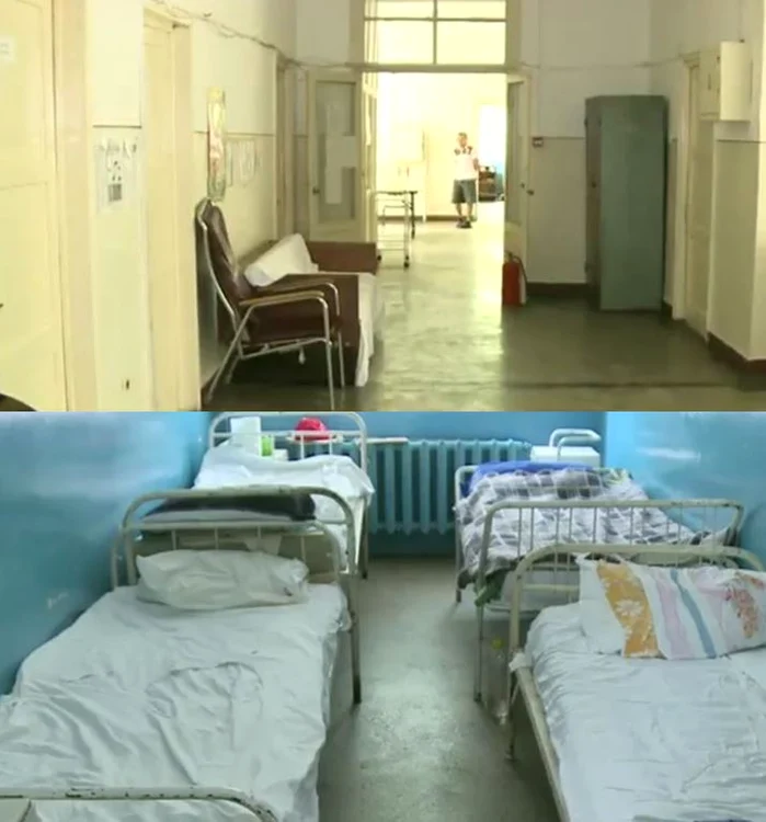 
    Așa arată saloanele și holurile Secției de Psihiatrie de la Spitalul Județean Constanța (capturi video digi24.ro)  