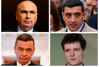 Ilie Bolojan, George Simion, Sorin Grindeanu, Nicușor Dan / FOTO Mediafax Foto