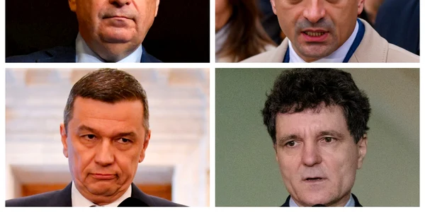 Ilie Bolojan, George Simion, Sorin Grindeanu, Nicușor Dan / FOTO Mediafax Foto