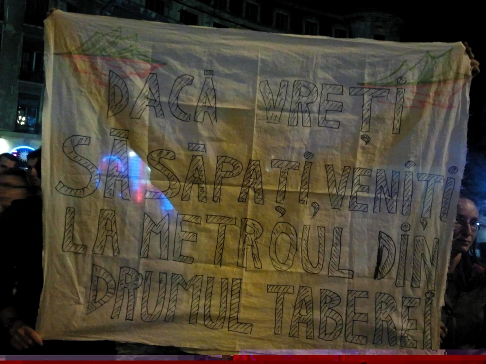 banner mesaj foto mihai voinea
