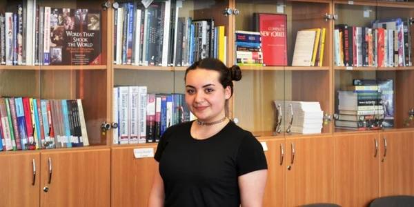 Andreea Gherasim de la Colegiul Pedagogic a primit o bursă de vară în SUA