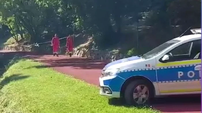 Crima s-a petrecut la Grădina Botanică, din Craiova Foto: captură video