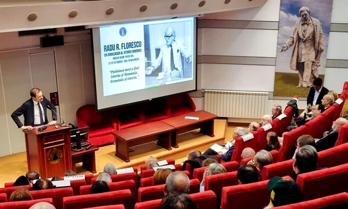 Acad. Ioan Aurel Pop la Centenarul profesorului Radu R. Florescu (© Chainsaw Film Productions)  