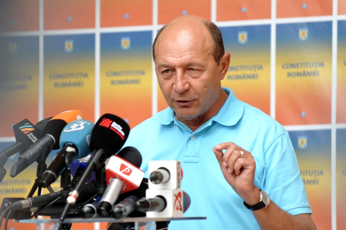 Traian Băsescu vorbeşte despre neregulile de la referendum. FOTO Mediafax