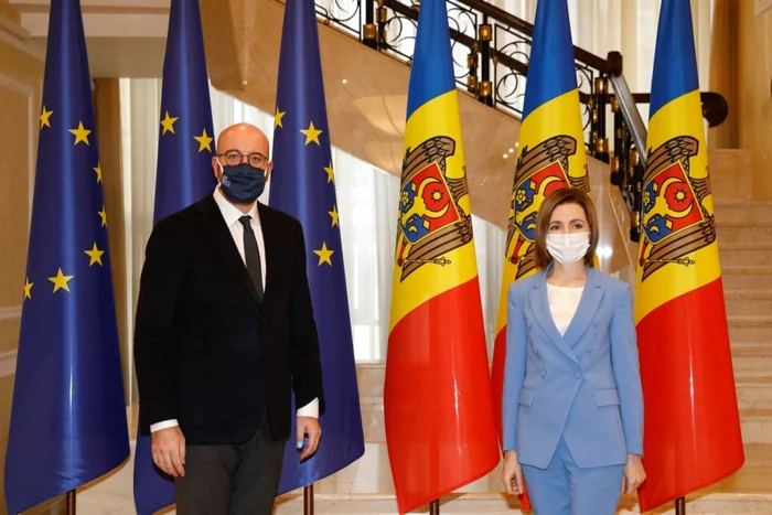 Charles Michel şi Maia Sandu FOTO Arhivă