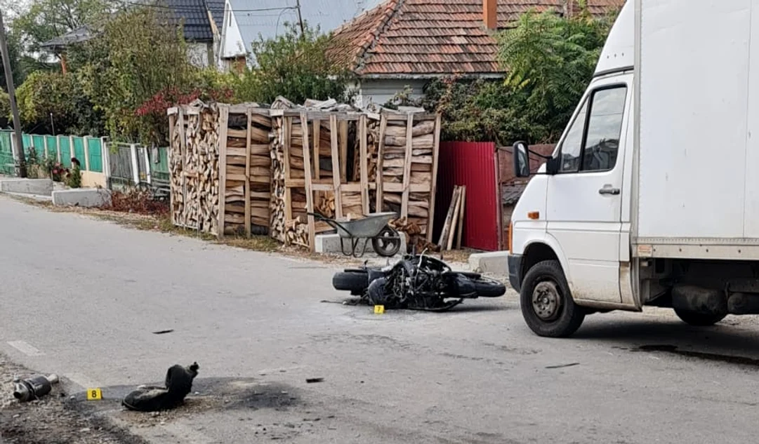 Motociclistul a decedat în urma impactului FOTo: martor