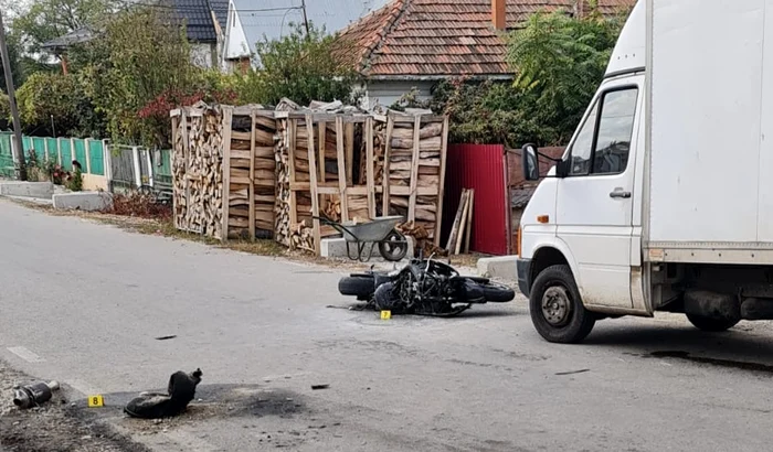 Motociclistul a decedat în urma impactului FOTo: martor