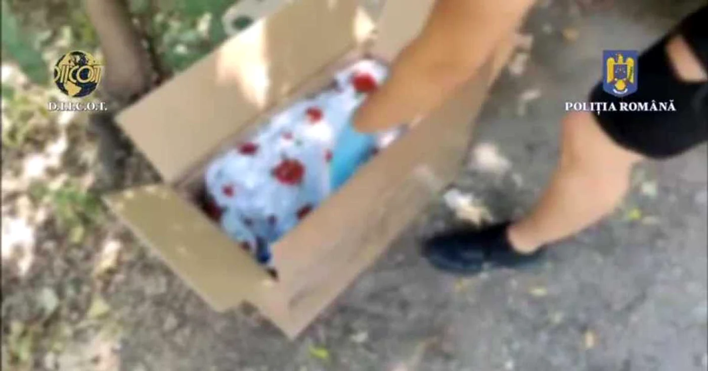 Coletul a fost urmărit de polițitii de la „Crimă Organizată” FOTO Poliția Română