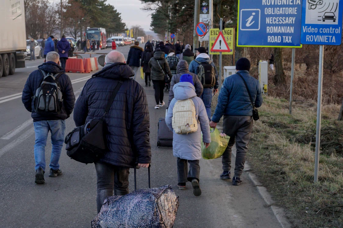 Cuplul se număra printre ucrainenii refugiați în România. Photos Casian Mitu