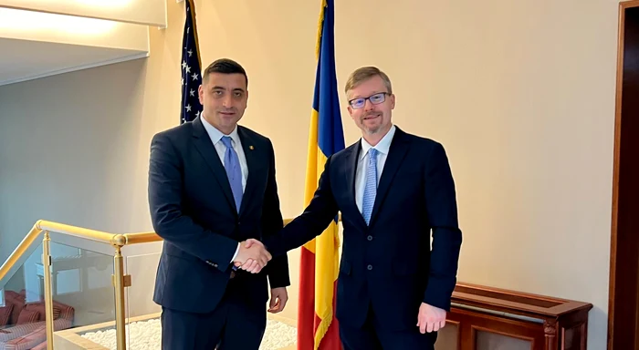 George Simion, întâlnire cu Michael Dickerson FOTO: X