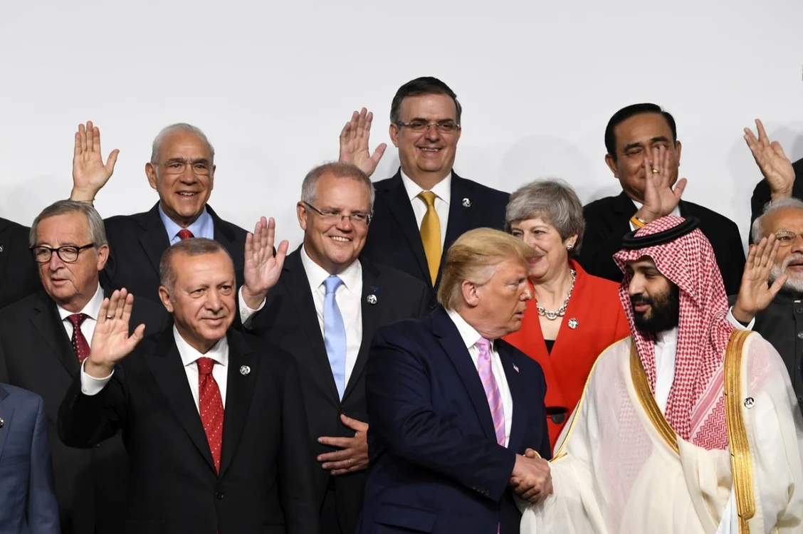 Summit G20 Donald Trump şi prinţul moştenitor al Arabiei Saudite Mohammad Bin Salman Al Saud FOTO EPA-EFE