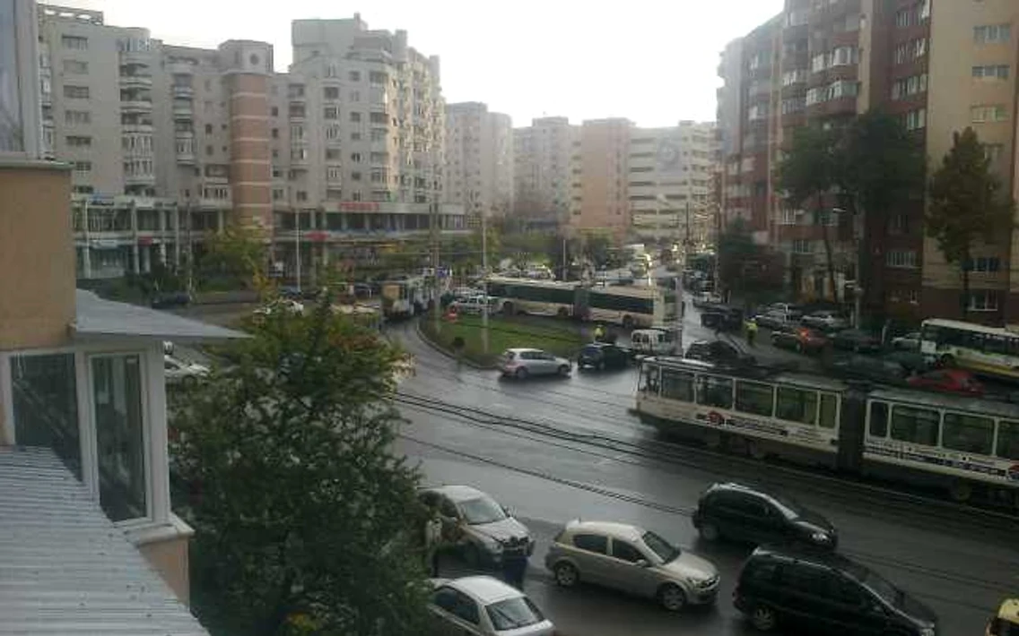 accident masina de politie cluj